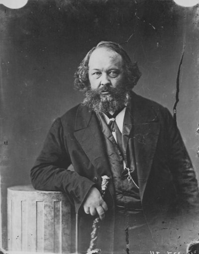ミハイル・バクーニン、ロシアの革命家でアナキズムの理論家、c1863 作： Nadar