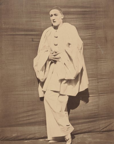 痛むピエロ、約。 1854-55。 作： Nadar