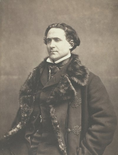 ラ・フォンテーヌの肖像、c. 1854～1860年。 作： Nadar