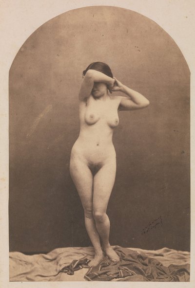 [立っている女性のヌード]、1860-61。 作： Nadar