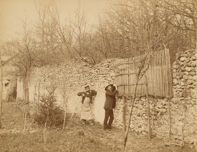 エルミタージュ・ド・セナール、庭師、ジュール・ベラウベ 作： Nadar [Gaspard Félix Tournachon]