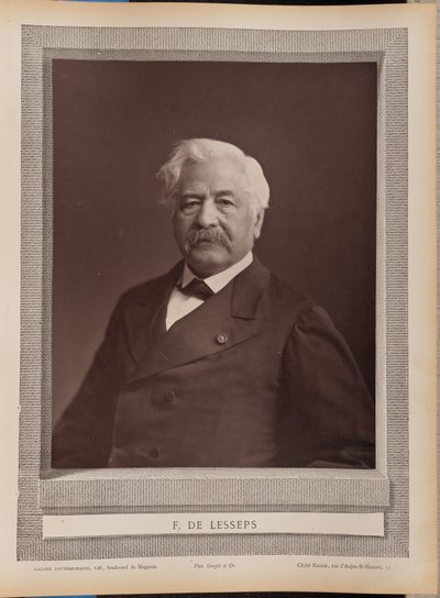 F・ド・レセップス 作： Nadar [Gaspard Félix Tournachon]
