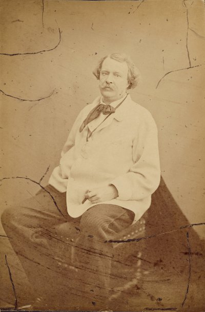 [白いスモックを着た自画像 フェリックス・ナダール]。 作： Nadar [Gaspard Félix Tournachon]