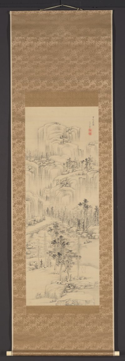 幾重にも重なる山の雲の中の木々（ジュウザンウンボクズ） 作： Nakabayashi Chikuto