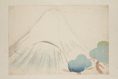 富士山（カラー木版画 作： Nakamura Hochu