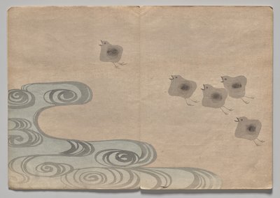 光琳絵本（上巻）の一場面 作： Nakamura Hochu