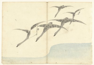 フライング ガチョウ 5 羽 光琳の画集（連載タイトル） 光琳がうう（連載タイトル） 作： Nakamura Hochu