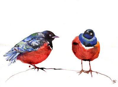 Chitchat、2013年（紙にインク） 作： Nancy Moniz Charalambous