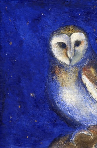 魔法の夜1、2013、（紙に油と金箔） 作： Nancy Moniz Charalambous