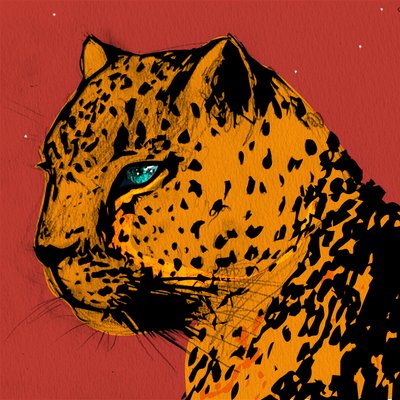 マラヒョウ、2021 作： Nancy Moniz Charalambous