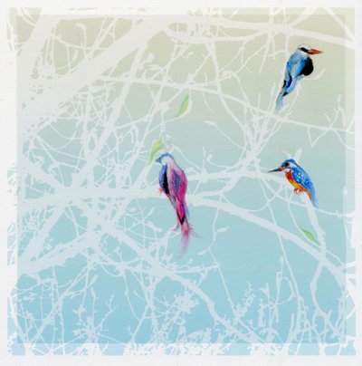Three Little Birds、2016年（鉛筆と紙） 作： Nancy Moniz Charalambous