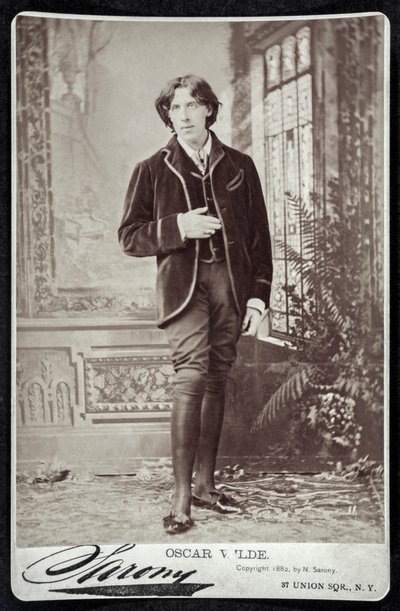 1882年、アメリカのオスカー・ワイルド（印刷物） 作： Napoleon (after) Sarony
