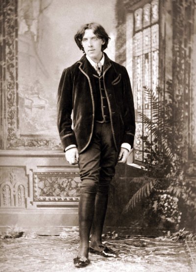 オスカー・ワイルド（1854～1900）が1882年頃、ナポレオン・サロニー（1821～1896）が 作： Napoleon Sarony