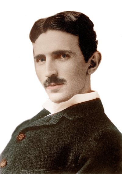 ニコラ・テスラ（1856-1943）（Nikolaj）の肖像 - クロアチア生まれのセルビア人エンジニア、物理学者、発明家 - 撮影：ナポレオン・サロニー（1821-1896） 1890年 作： Napoleon Sarony
