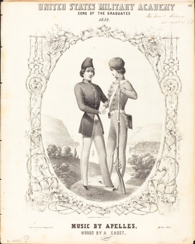 米国陸軍士官学校、卒業生の歌 作： Napoleon Sarony, after James McNeill Whistler