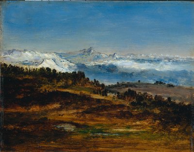 ピレネー山脈、ミディドビゴールのピーク、1871年-1872年。 作： Narcisse Diaz de la Pena