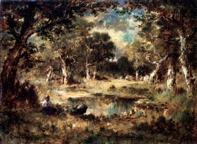 森の沼、1870年。 作： Narcisse Virgile Diaz de la Peña