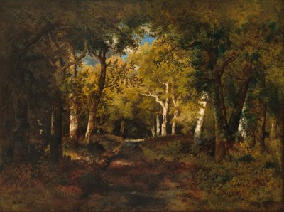 森の中、1874年。 作： Narcisse Virgile Diaz de la Peña