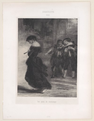 嘘の喜び、1830-76。、1830-76。 作： Narcisse Virgile Diaz de la Peña