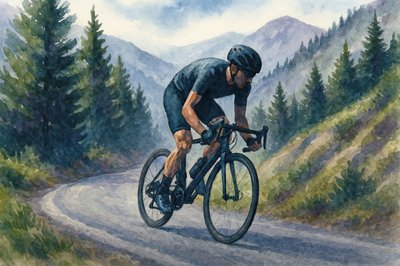 サイクリングでの山登り 作： 
