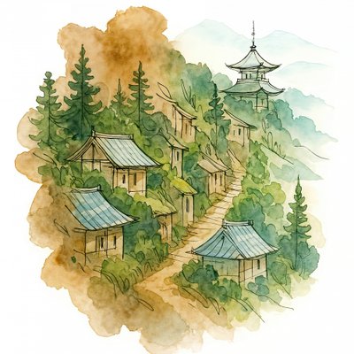 日本の山村 作： Natalie Bruns