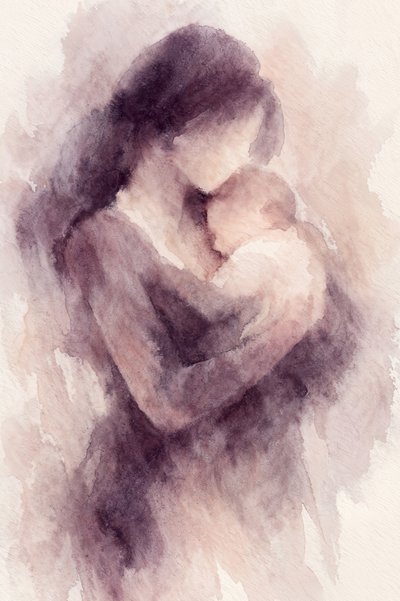慈愛に満ちた母の抱擁 作： Natalie Bruns