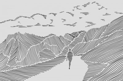 ミニマルな山道 作： Natalie Bruns