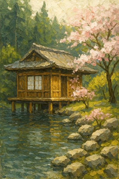 静かな日本庭園 作： Natalie Bruns