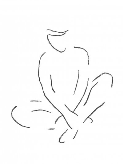 座っての瞑想 作： 