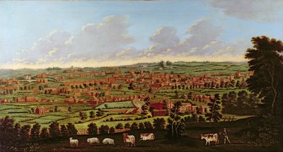 Prospect of Leeds, c.1800 （油彩・キャンバス 作： Nathan Theodore Fielding