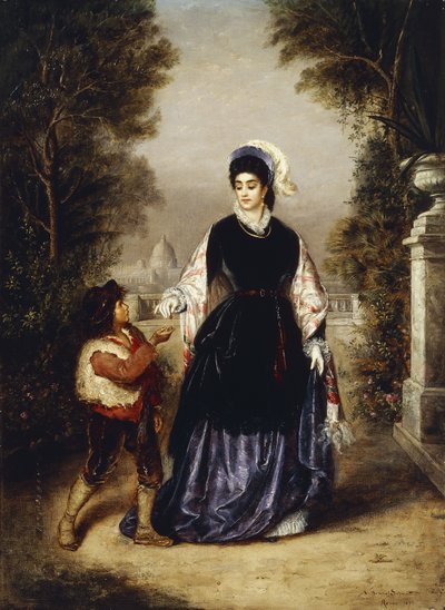 寛大な女性、1874 作： Nathanial Schmitt