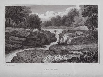 The Strid（彫刻 作： Nathaniel (after) Whittock