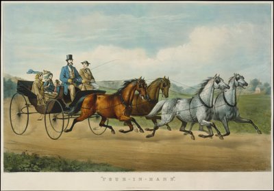 フォー・イン・ハンド、1861年、1861年。クリエイター：ナサニエル・カリアー、ジェームズ・メリット・アイヴス、カリアーとアイヴス。 作： Currier and Ives