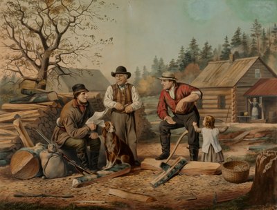 論点（アメリカ開拓時代の政治） 作： Nathaniel Currier