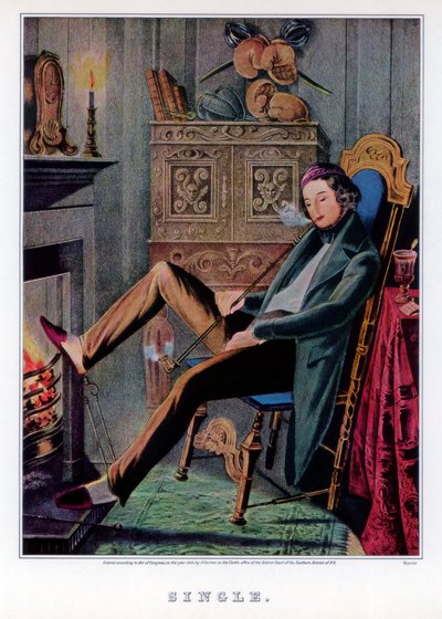 シングル、1845。 作： Nathaniel Currier