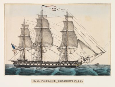 フリゲート艦コンスティテューション 作： Nathaniel Currier