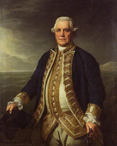リチャード・エドワーズ提督（1715-1795） 作： Nathaniel Dance