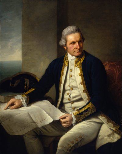 ジェームズ・クック船長（1728-1779） 作： Nathaniel Dance