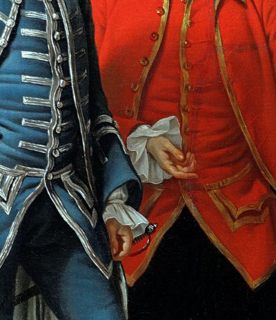 グラントのジェームズ・グラント、ジョン・ミトン、名誉あるトーマス・ロビンソンとトーマス・ウィン、c.1760キャンバス上の油彩162478の詳細 作： Nathaniel Dance Holland