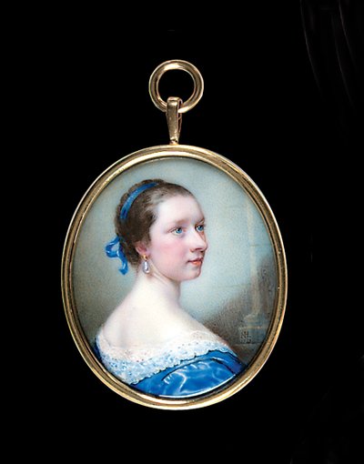 リディアガーナー、1753年 作： Nathaniel Hone