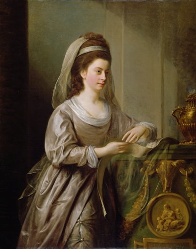 本。ナサニエルカーゾン夫人、1778年 作： Nathaniel Hone