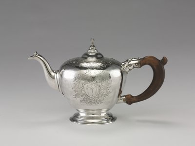 ティーポット、1755～1760年頃（銀製 作： Nathaniel Hurd