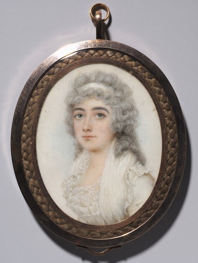 女性の肖像、c。 1795年。 作： Nathaniel Plimer