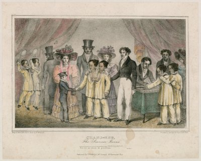 チャンエン、シャム双生児、1829年 作： Nathaniel Whittock