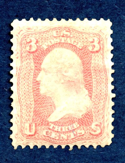 3c ワシントン シングル、1861 年 8 月 17 日。 作： National Bank Note Company