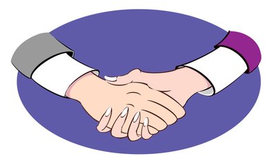 握手-イラスト 作： Neale Osborne