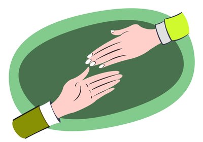救いの手-ビジネスの寓意のイラスト 作： Neale Osborne