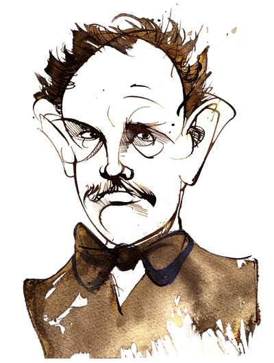 リヒャルト・シュトラウス、ドイツの作曲家、指揮者 (1864-1949)。 似顔絵 作： Neale Osborne