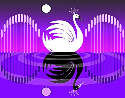 白鳥の湖 IV、2019年（デジタル） 作： Neale Osborne
