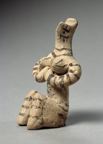 Steatopygousフィギュア、Tell Halaf、紀元前6〜5世紀（テラコッタ） 作： Neolithic